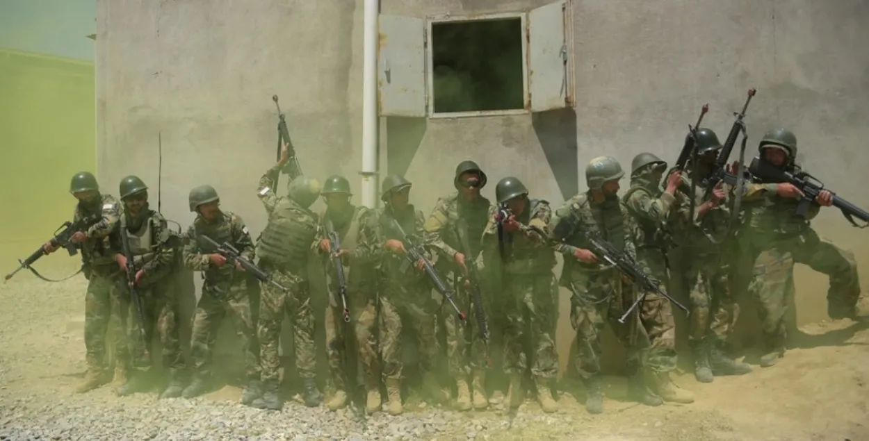 Афганские бойцы, 2017 год /&nbsp; SHAH MARAI/AFP via Getty Images

