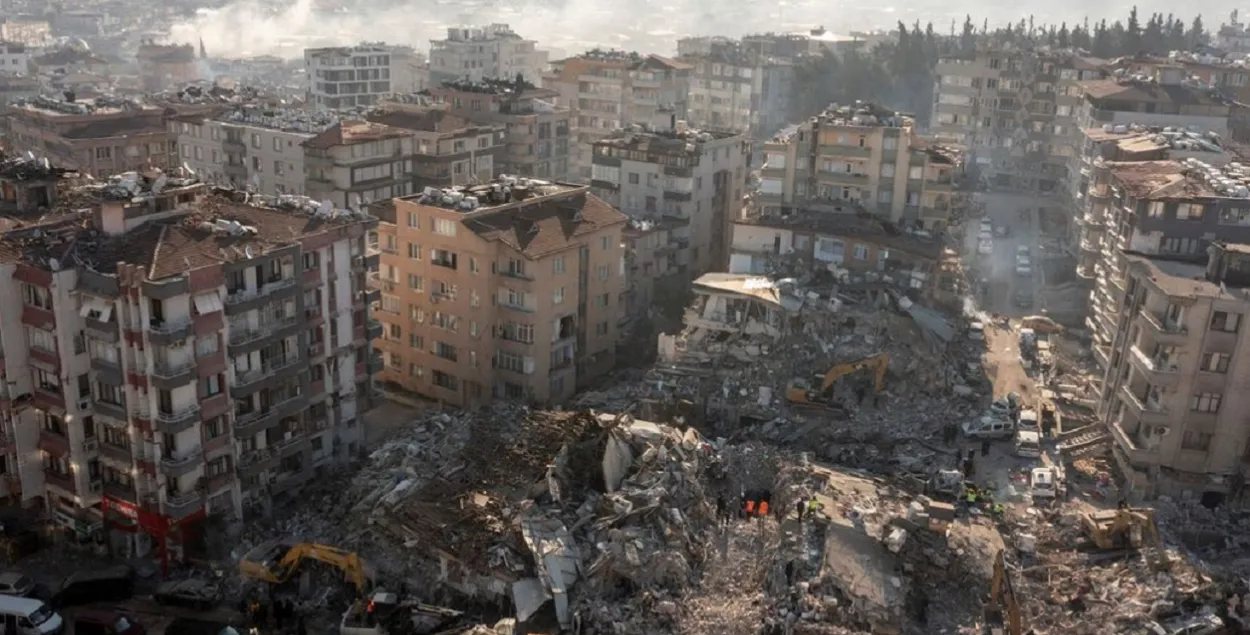 Разбурэнні ў горадзе Хатай (Турцыя) — наступствы землятрусу 6 лютага / Reuters

