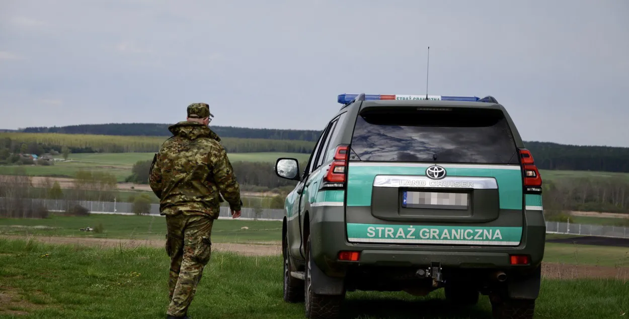 Польский пограничник на границе с Беларусью /&nbsp;twitter.com/Straz_Graniczna
