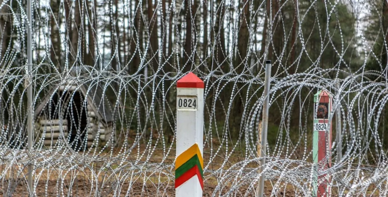 На литовско-белорусской границе / delfi.lt
