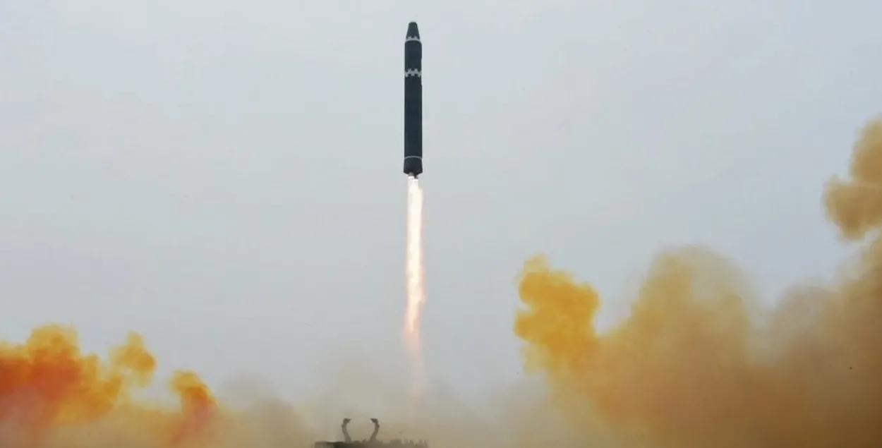 Запуск КНДР межконтинентальной баллистической ракеты 19 февраля /&nbsp;Центральное телеграфное агентство Кореи
