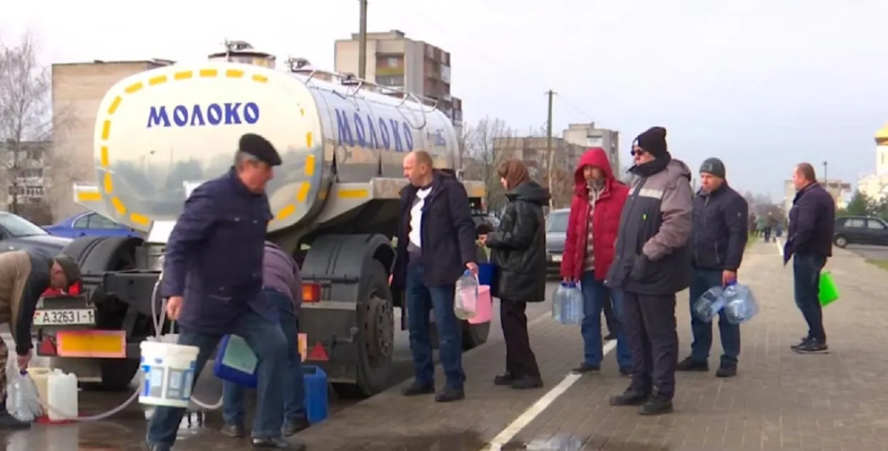 Недавно несколько дней без воды были жители Пружан / ctv.by
