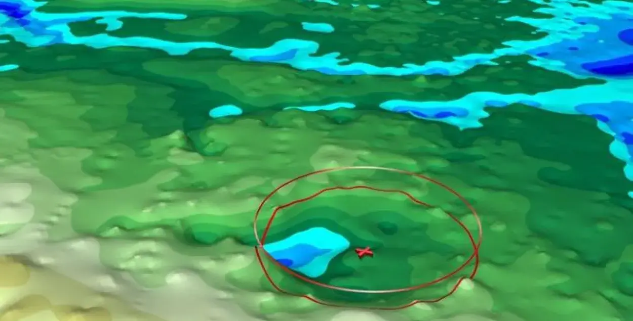 У Грэнландыі пад 2 км лёду знайшлі 36-кіламетровы кратэр