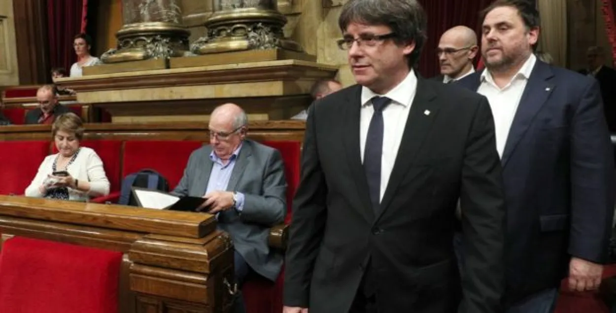 Лідар Каталоніі заклікаў парламент адкласці аб’яўленне незалежнасці