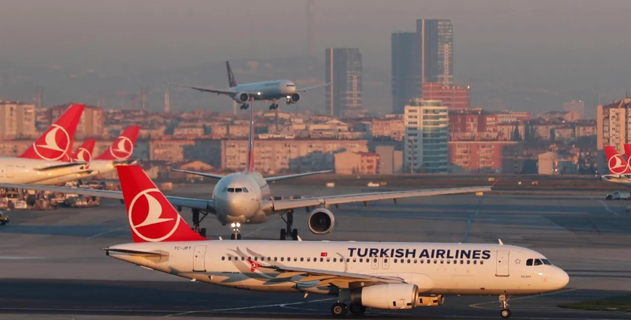Turkish Airlines не будет летать в Минск до 30 сентября