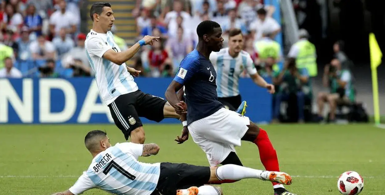 Аргенціна прайграла Францыі і вылецела з 1/8 фіналу чэмпіяната свету