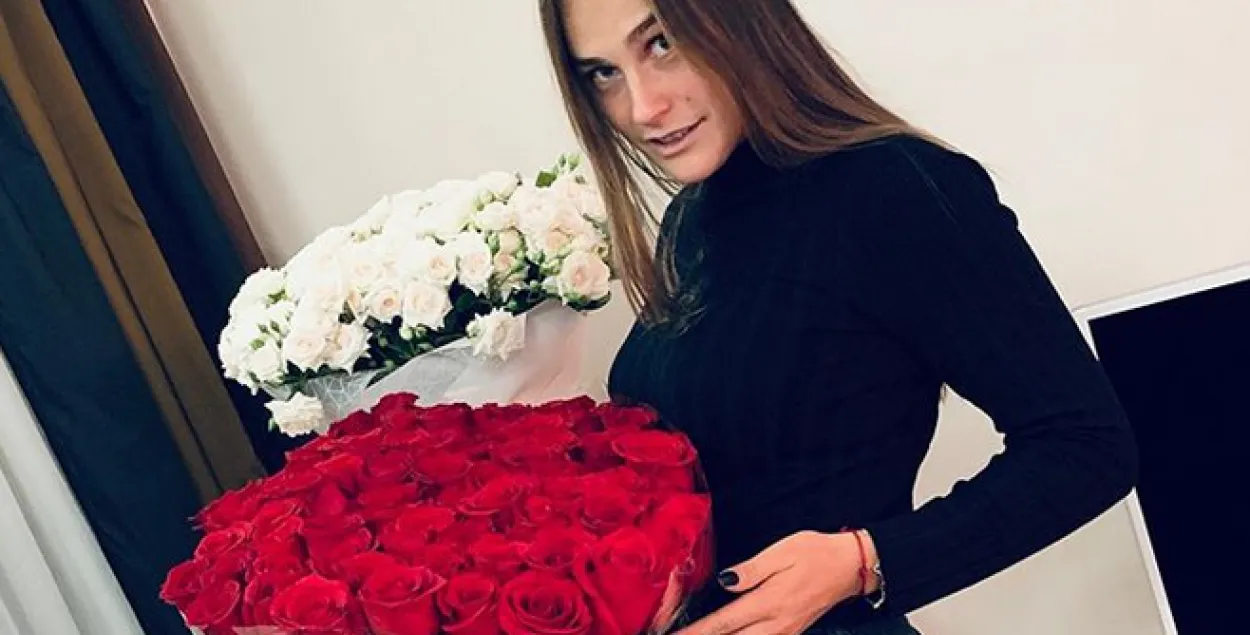 Арина Соболенко и розы / instagram.com/sabalenka_aryna/