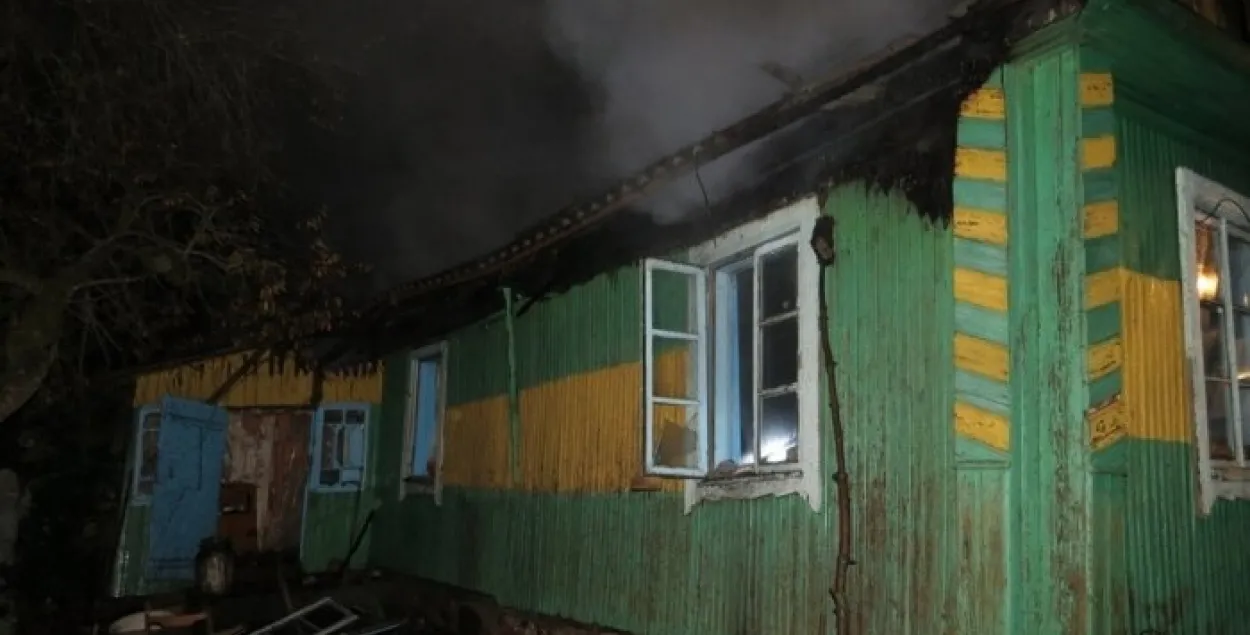Пожар в доме, где вырос Дмитрий Балаба​ / nashaniva.by
