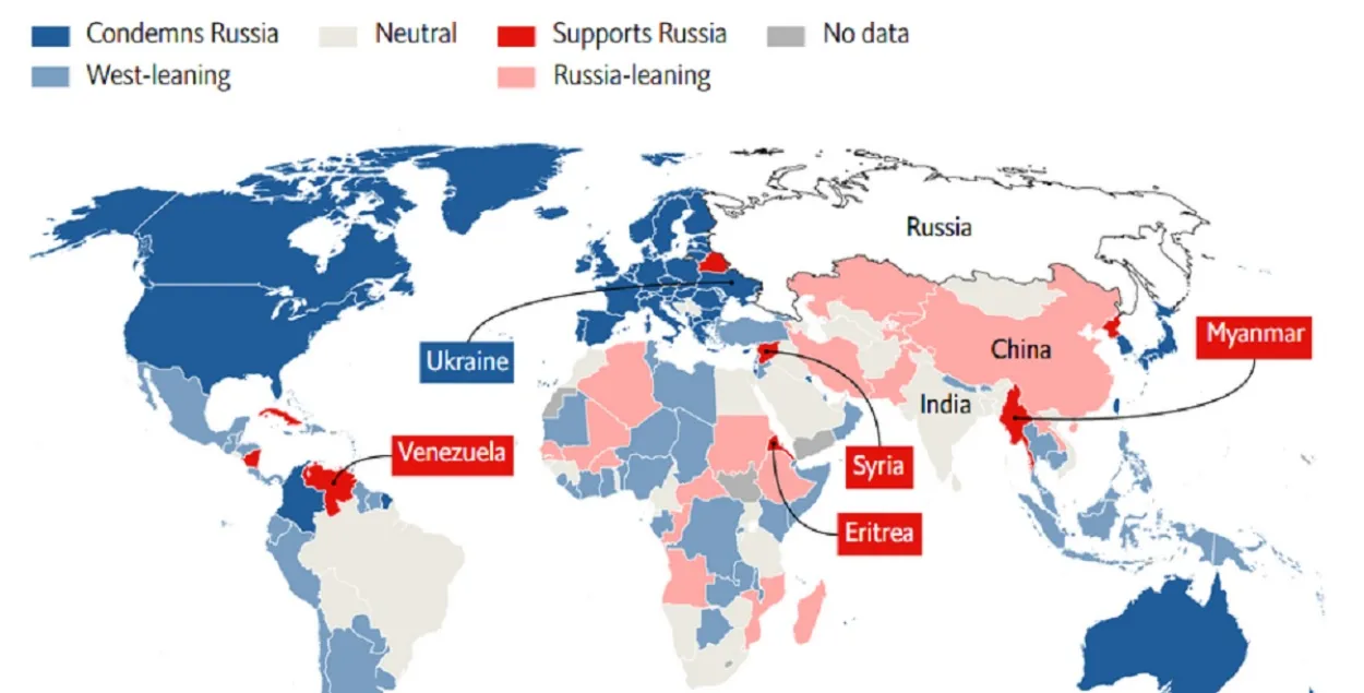 The Economist пишет, что Владимир Путин своей агрессией против Украины &quot;разделил мир&quot;