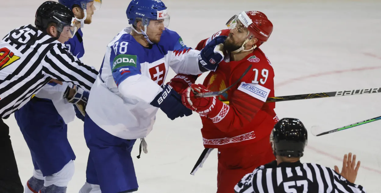 Белорусские хоккеисты проиграли словацкой сборной / Reuters