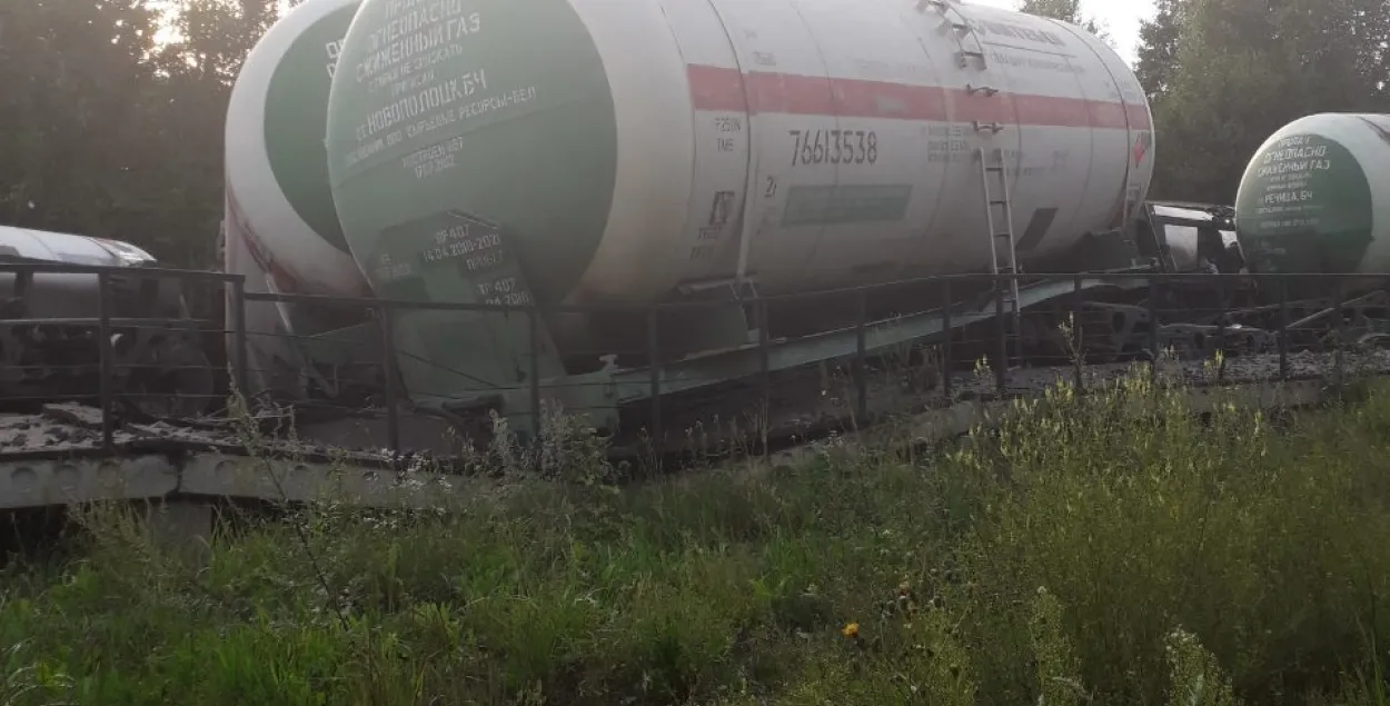 Авария на железной дороге под Витебском​ / mchs.gov.by