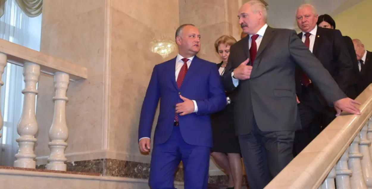 Александр Лукашенко и Игорь Додон в Минске. Фото: president.gov.by