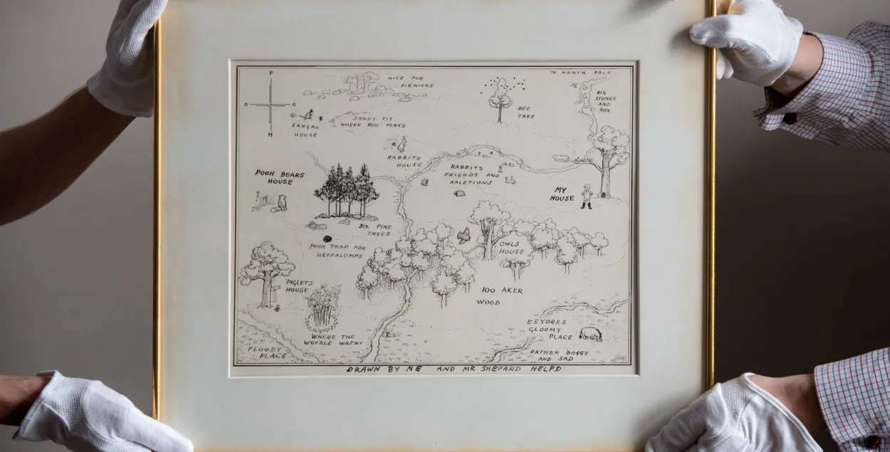 Карту лесу, у якім жыў Віні-Пух, прадалі за 570 тысяч долараў (фота)