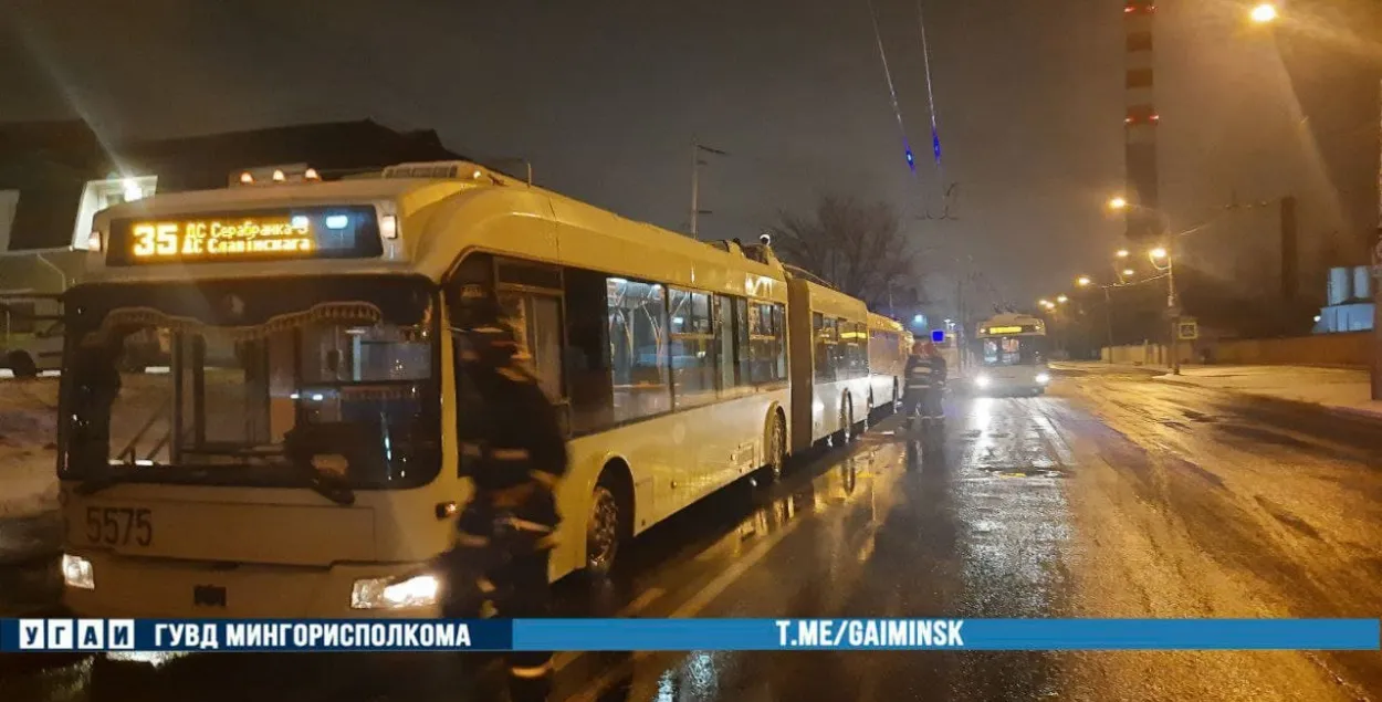 В Минске погибла водительница троллейбуса / t.me/gaiminsk