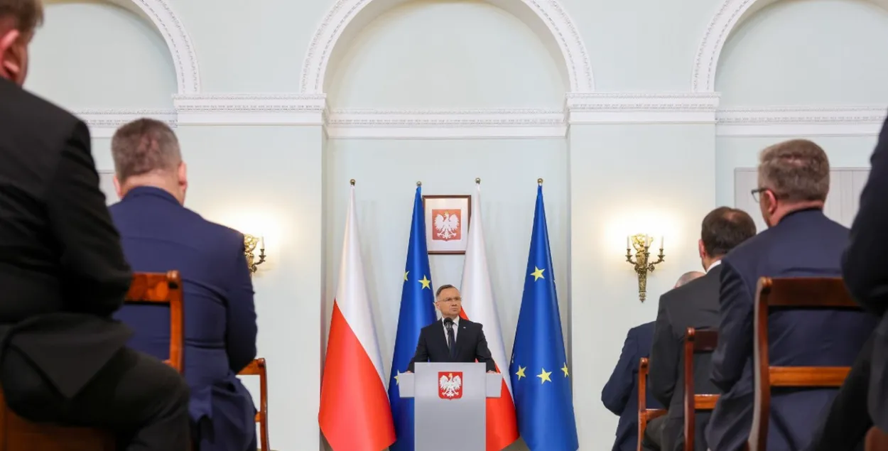 Анджэй Дуда на сустрэчы з польскімі пасламі / Канцылярыя прэзідэнта&nbsp;РП
