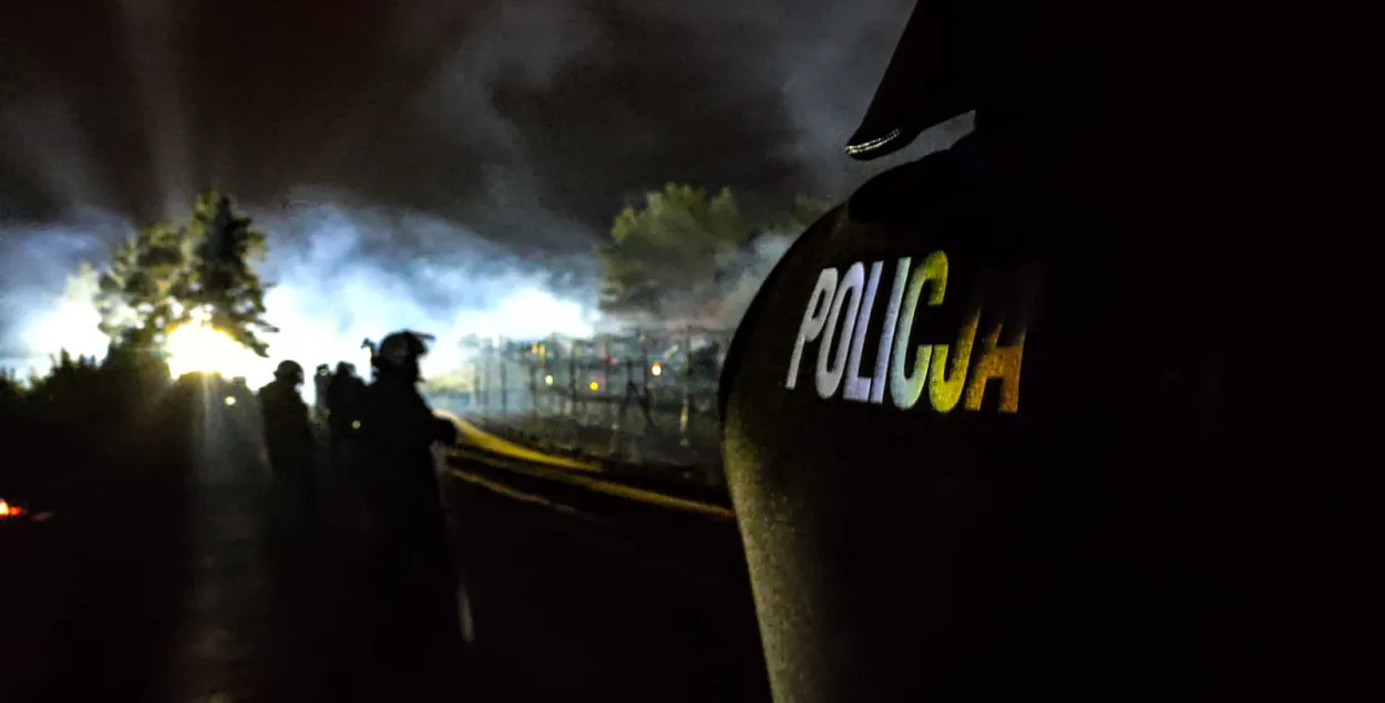 Польские полицейские на границе с Беларусью / twitter.com/podlaskaPolicja