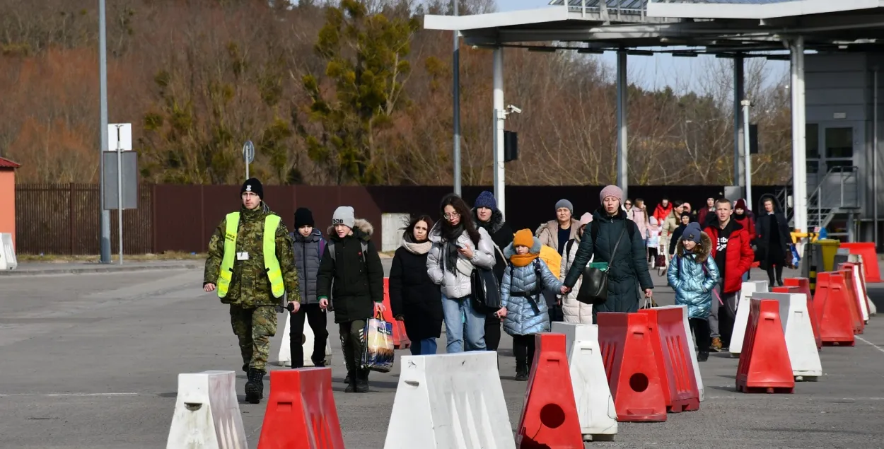 Беженцы из Украины​ / twitter.com/Straz_Graniczna