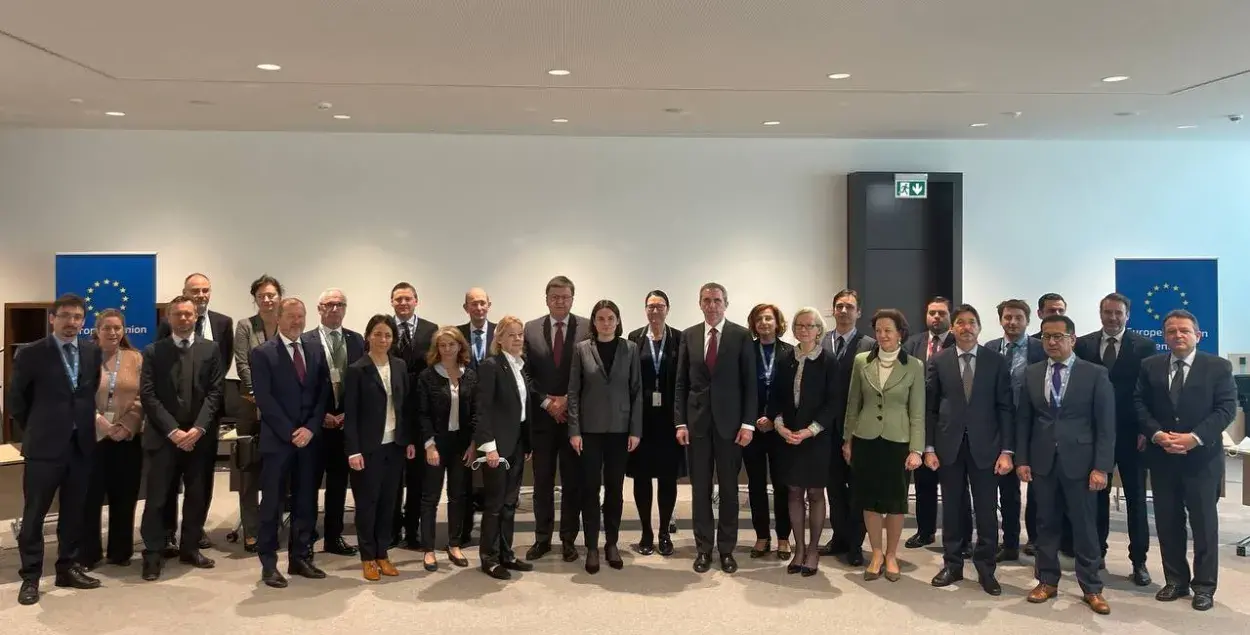 Светлана Тихановская и послы стран ЕС в Женеве / Фото пресс-службы Тихановской