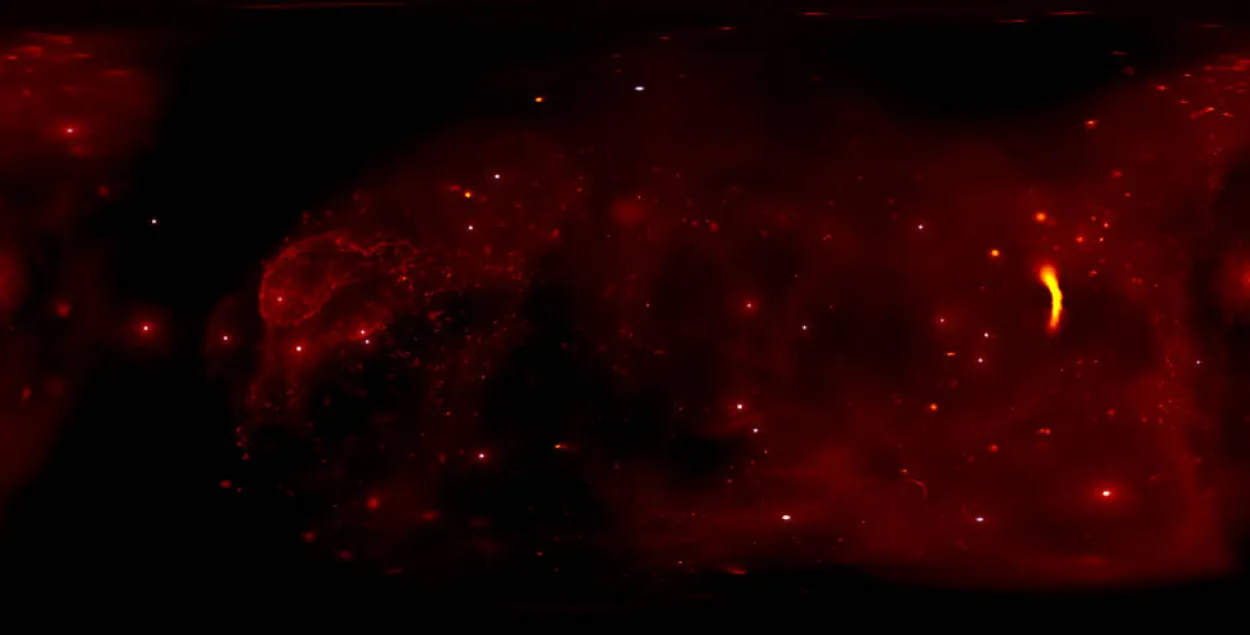 Панарамны выгляд з цэнтра галактыкі Млечны Шлях (відэа)