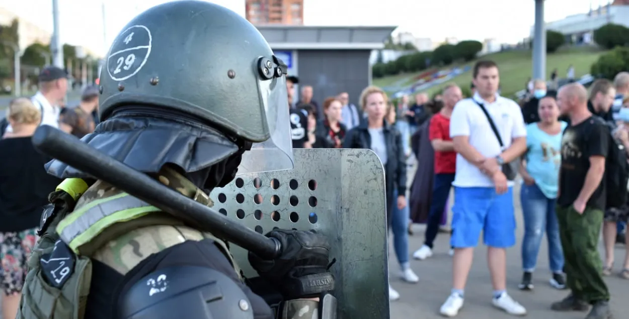 Белорусские силовики на протестах / AFP