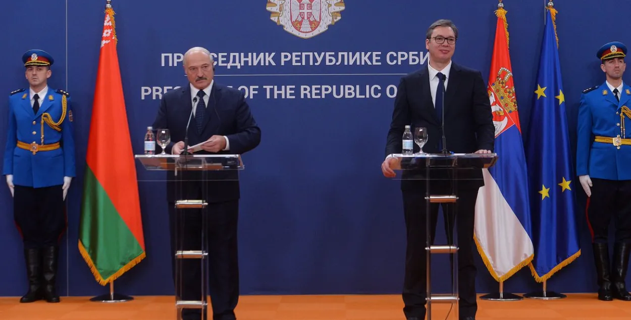 Лукашенко и президент Сербии Александр Вучич / @predsednikrs