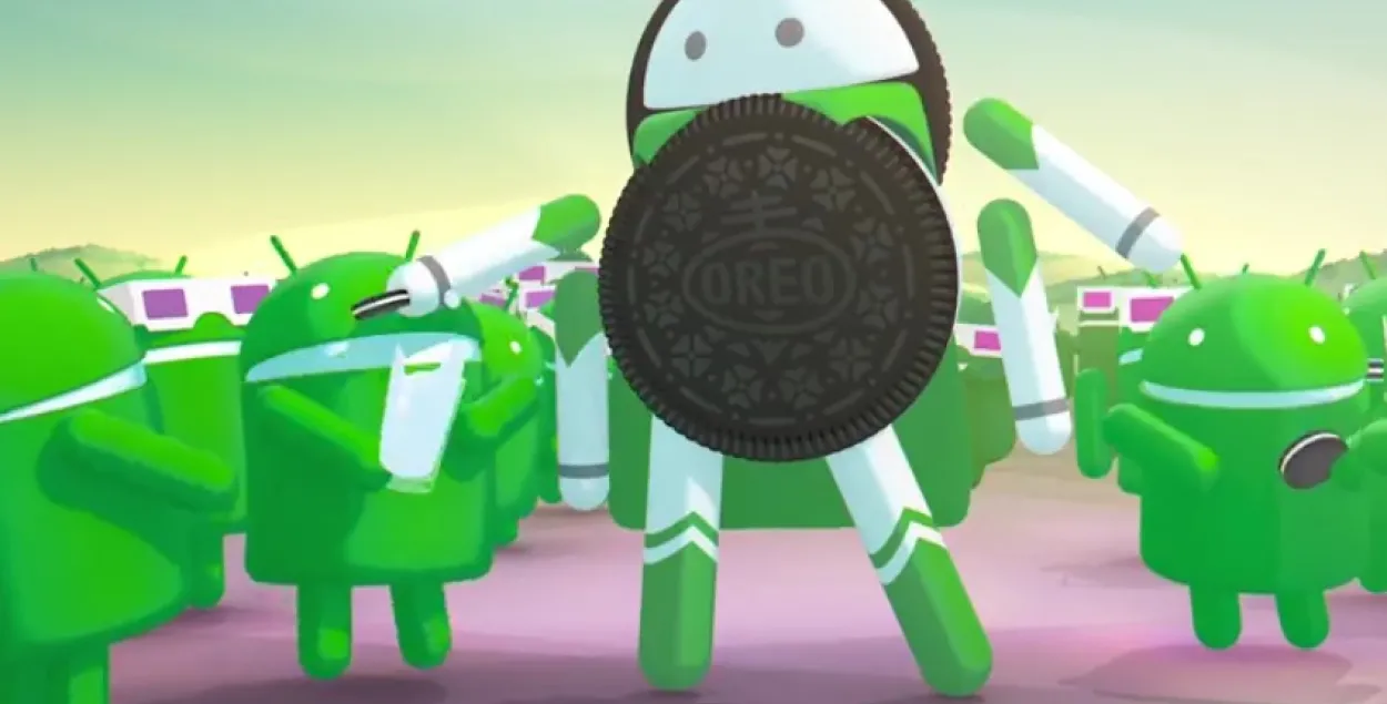 Кампанія Google выпусціла восьмую версію Android