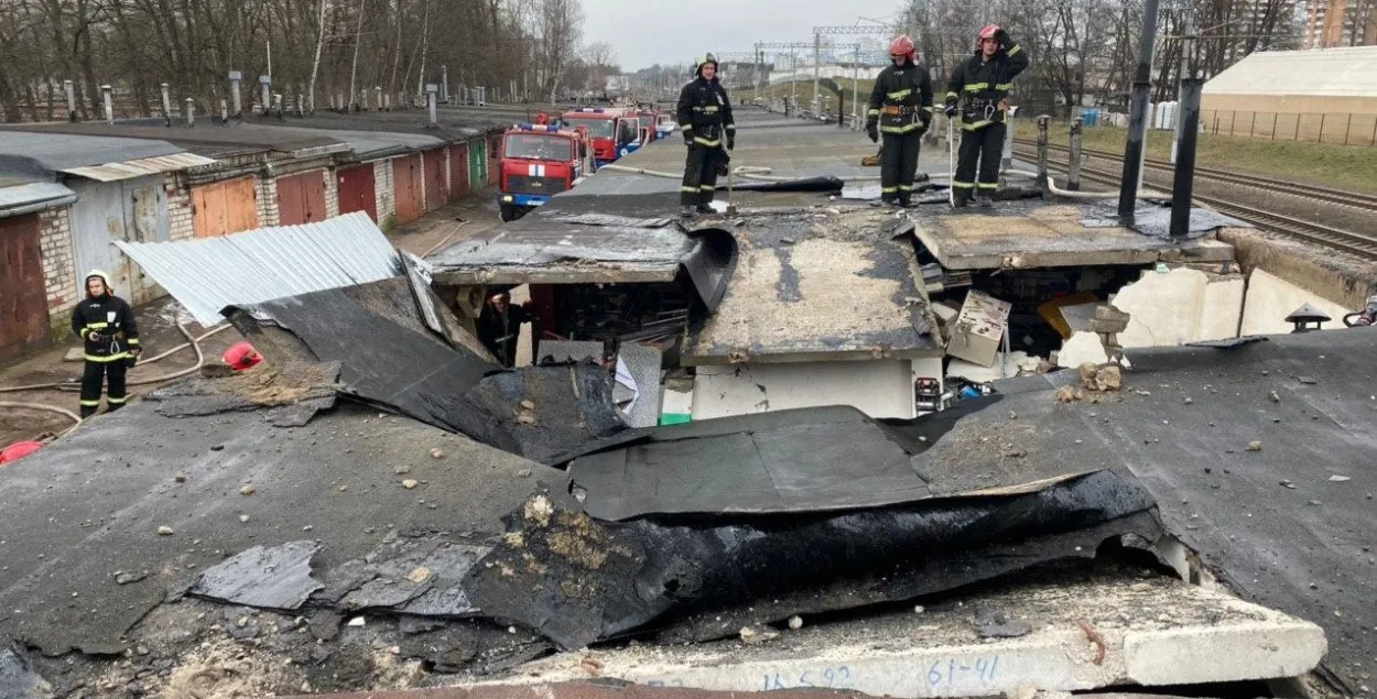 У мінскіх гаражах на вуліцы Лынькова адбыўся выбух