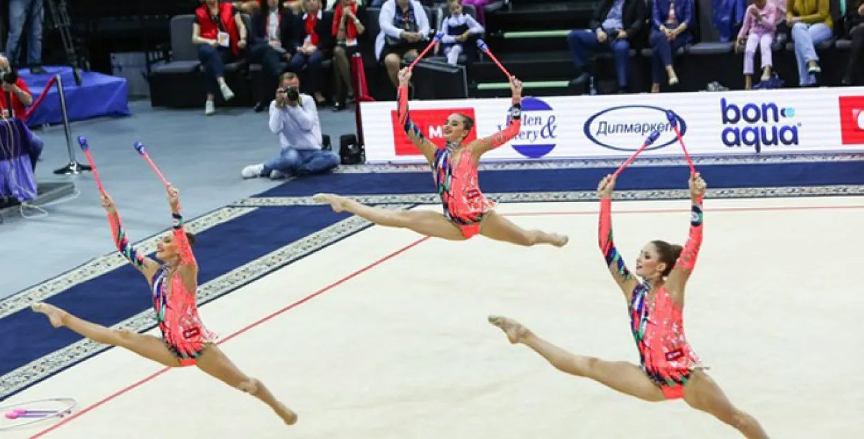 Беларускія гімнасткі на хатнім этапе Кубка свету заваявалі сем медалёў