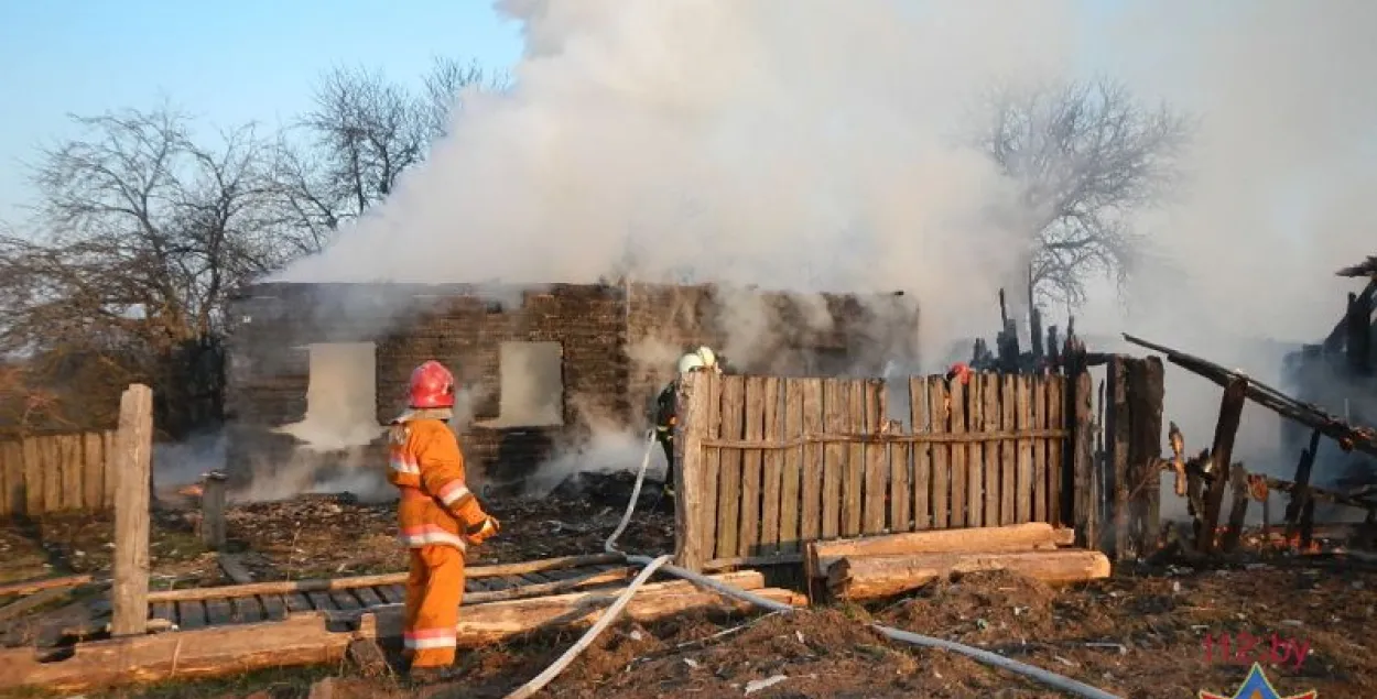 У Гомельскай вобласці сёння раніцай на пажарах загінула два чалавекі