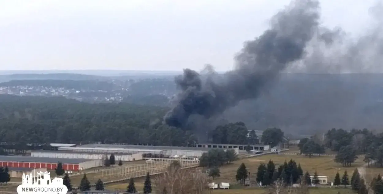 Пожар в воинской части в Гродно / newgrodno.by