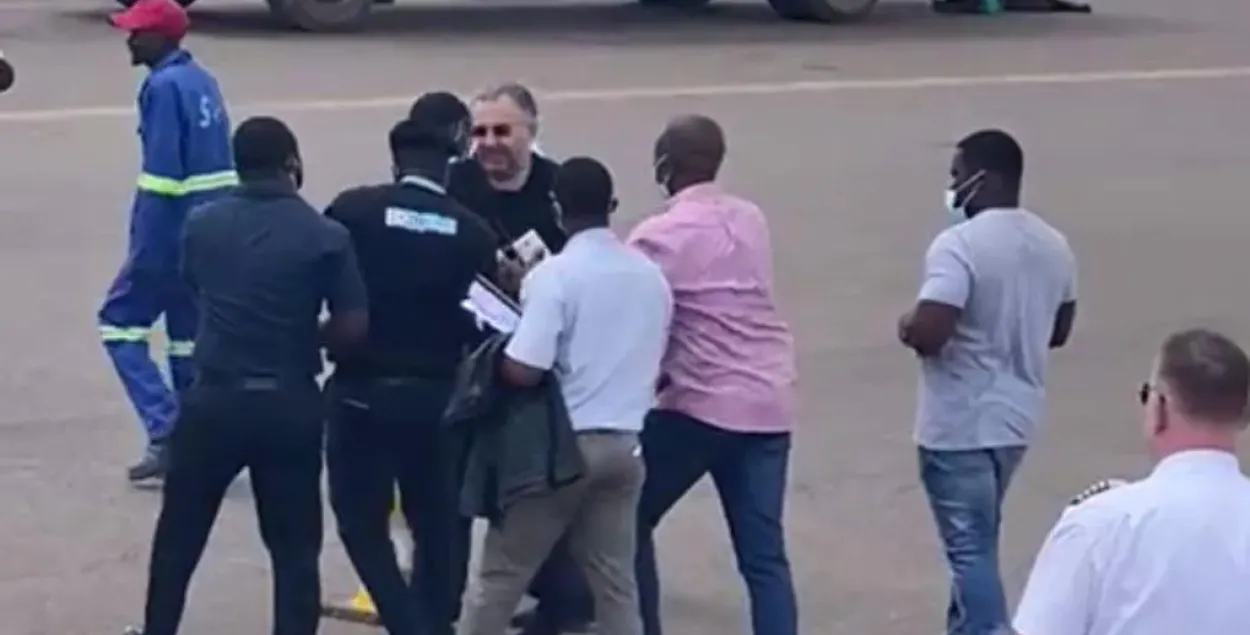 Zingman detained at Lubumbashi airport /still from video​