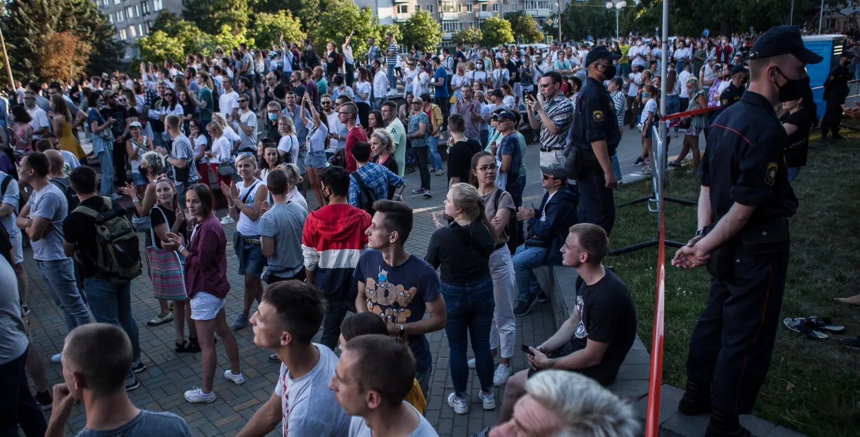 Акция 6 августа в Киевском сквере / Еврорадио