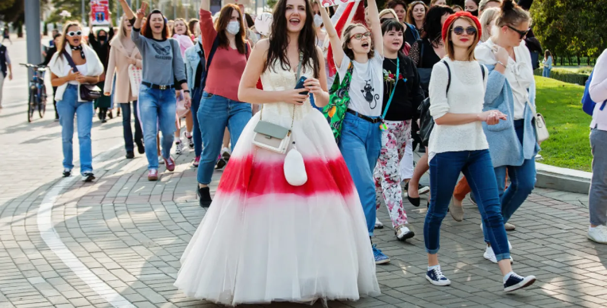 Инна Зайцева на одной из летних женских акций