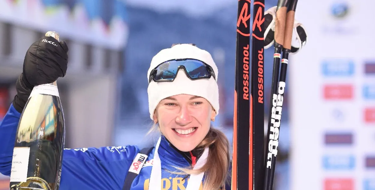 Биатлонистка Анна Сола завоевала "серебро" на Кубке мира в Австрии