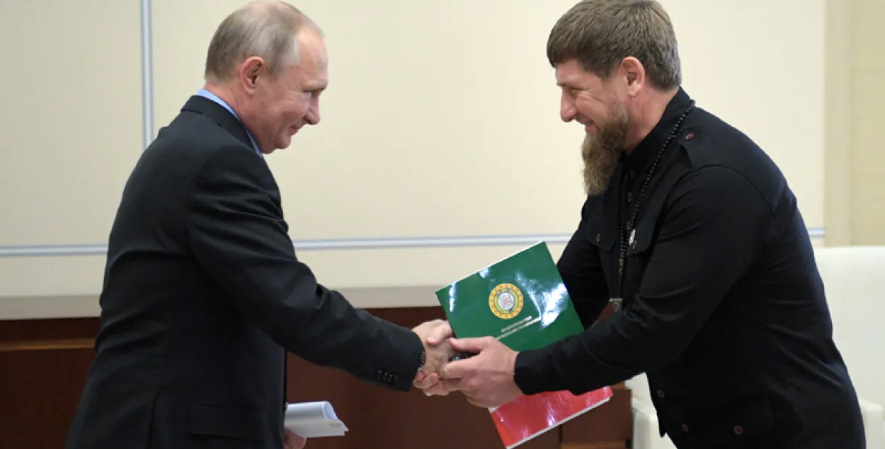 Путин и Кадыров. Фото из архива Reuters