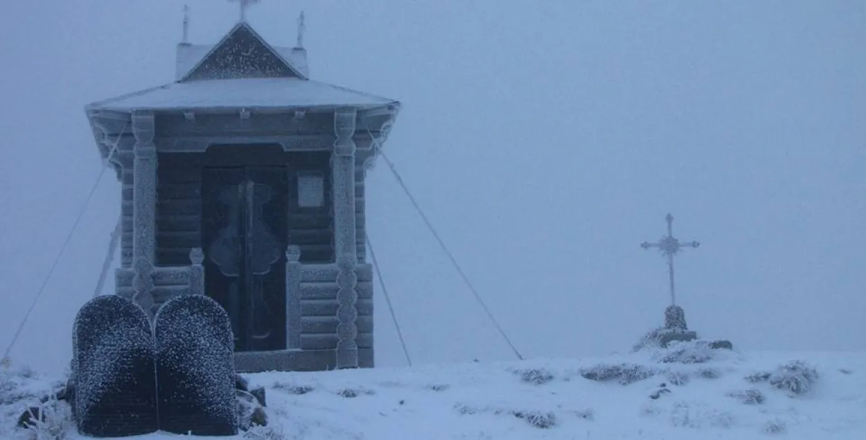Ва Украіне выпаў першы снег (фота)