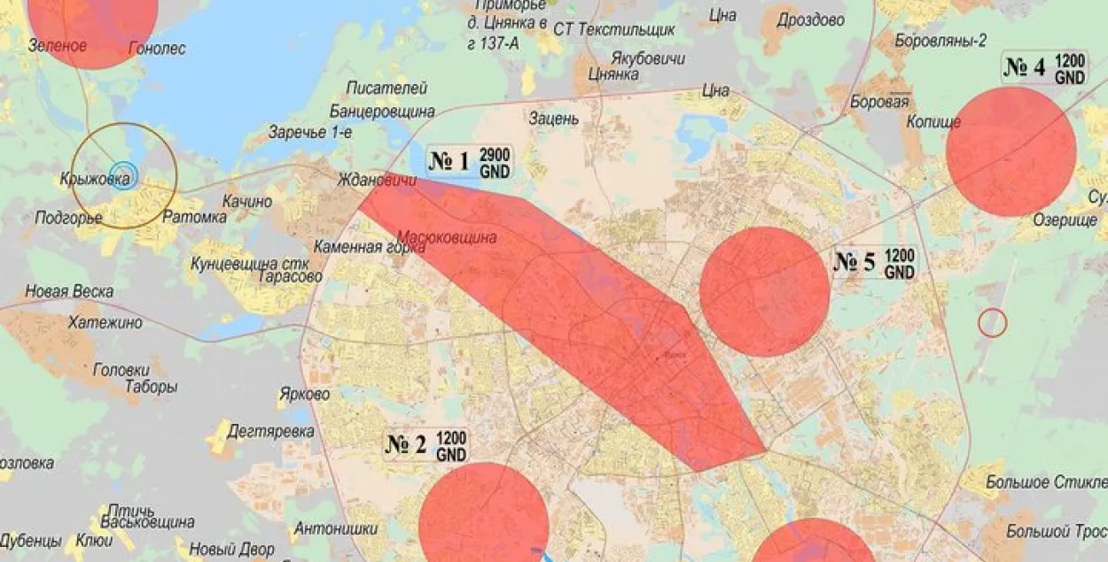 Появилась карта запрещённых зон для дронов на время Европейских игр |  Новости Беларуси | euroradio.fm
