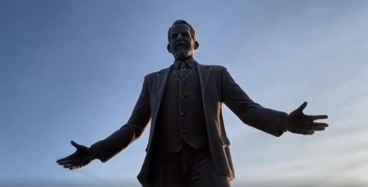 Памятник Сретену Каричу в Минске / кадр из видео​