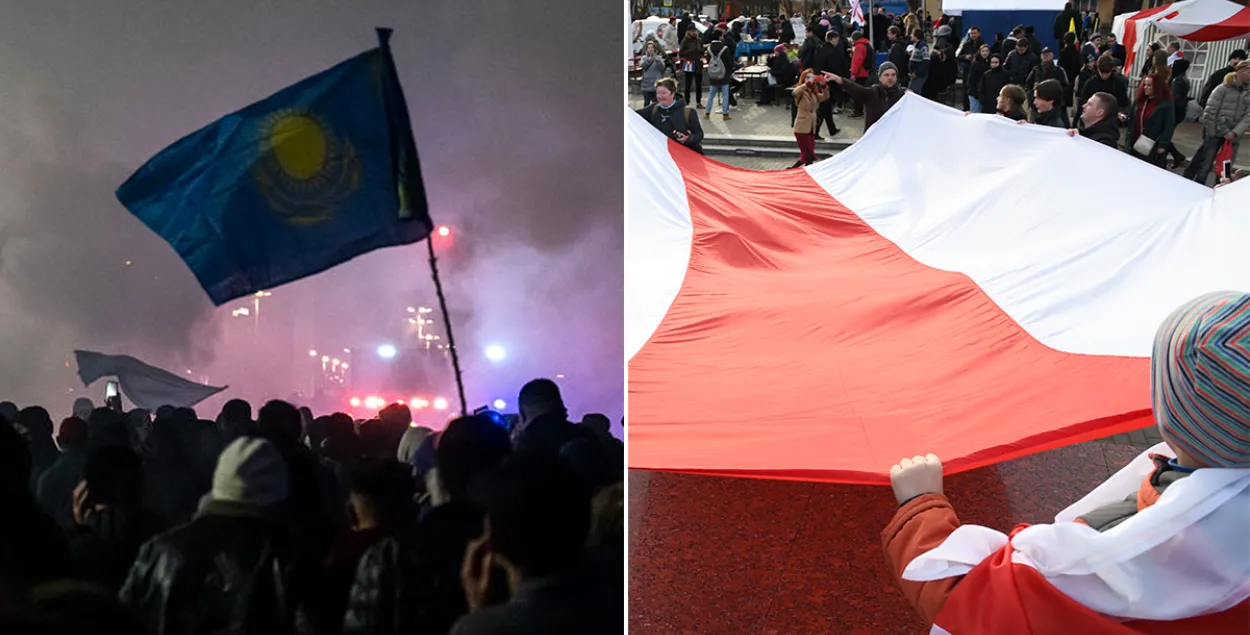 Protest in Kazakhstan and Belarus / Euroradio