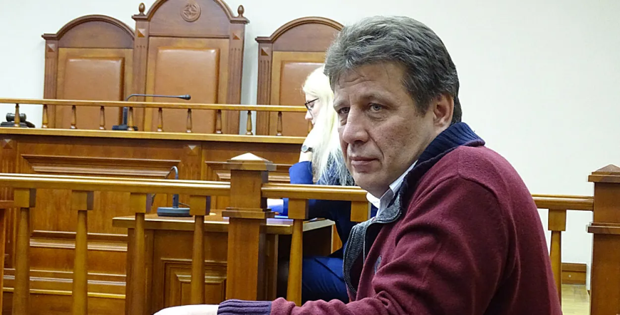 Николай Козлов в суде, фото Змитра Лукашука