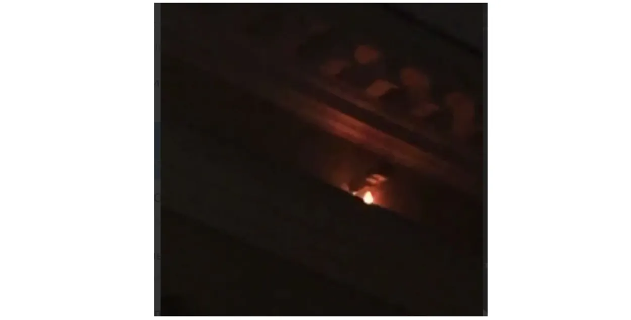 У Мінску адбыўся пажар на будынку КДБ (відэа)