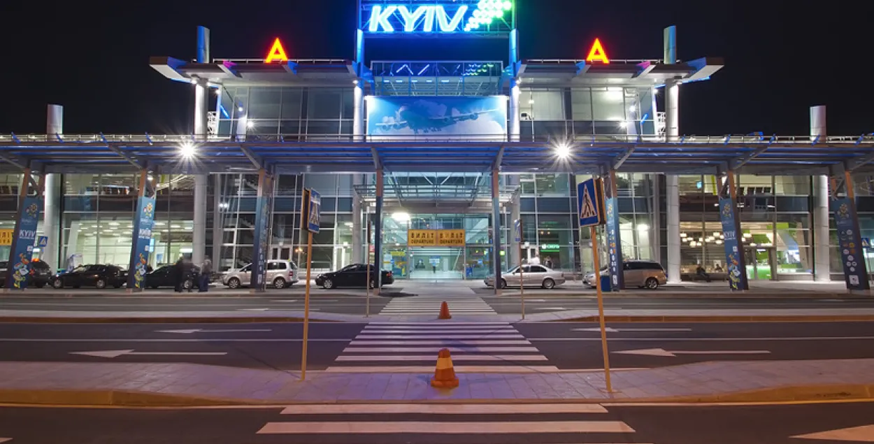 У аэрапорце "Кіеў" затрымліваюцца рэйсы з-за бойкі беларускіх пасажыраў