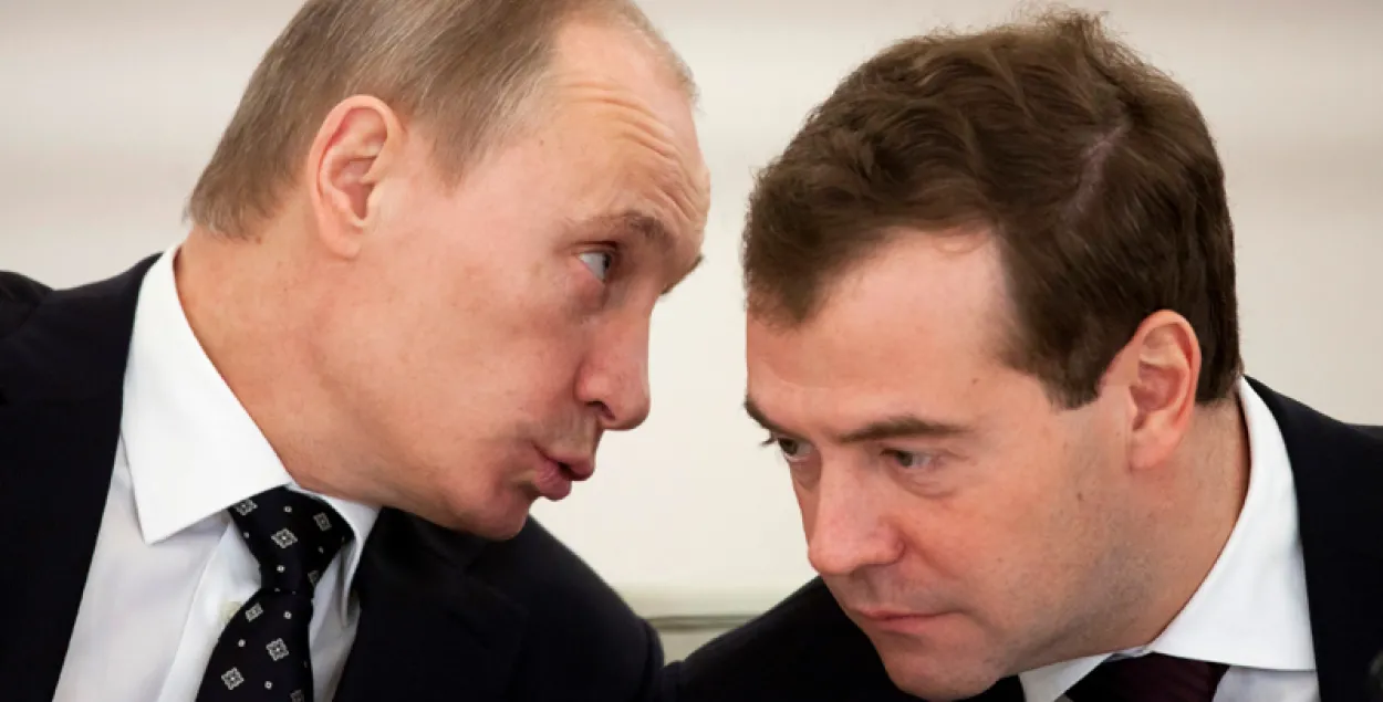 Владимир Путин и Дмитрий Медведев / Reuters