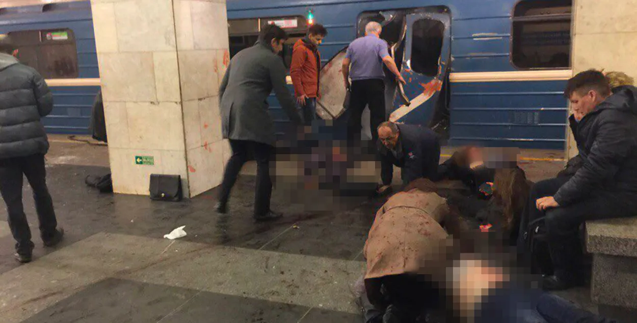 Выбух у метро Санкт-Пецярбурга, ёсць ахвяры