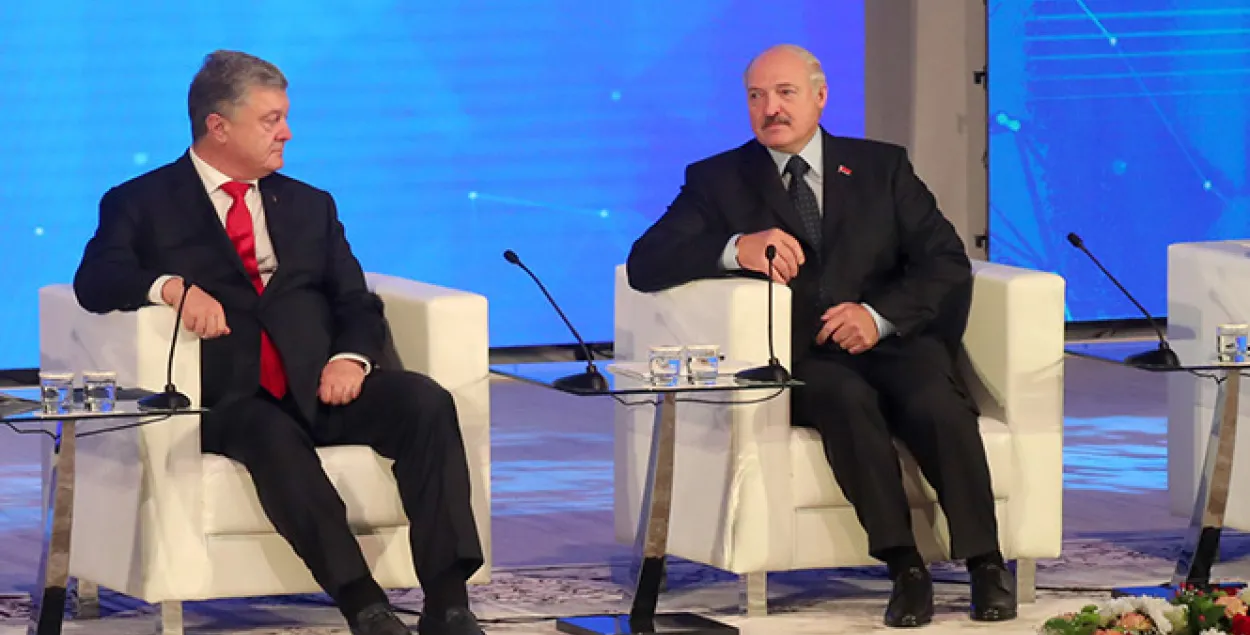 Пётр Порошенко и&nbsp;Александр Лукашенко. Фото: president.gov.by