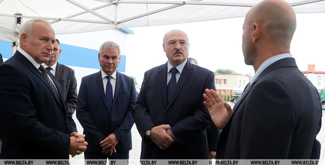 Aliaksandr Lukashenka during a trip to Orsha&nbsp;/ BELTA