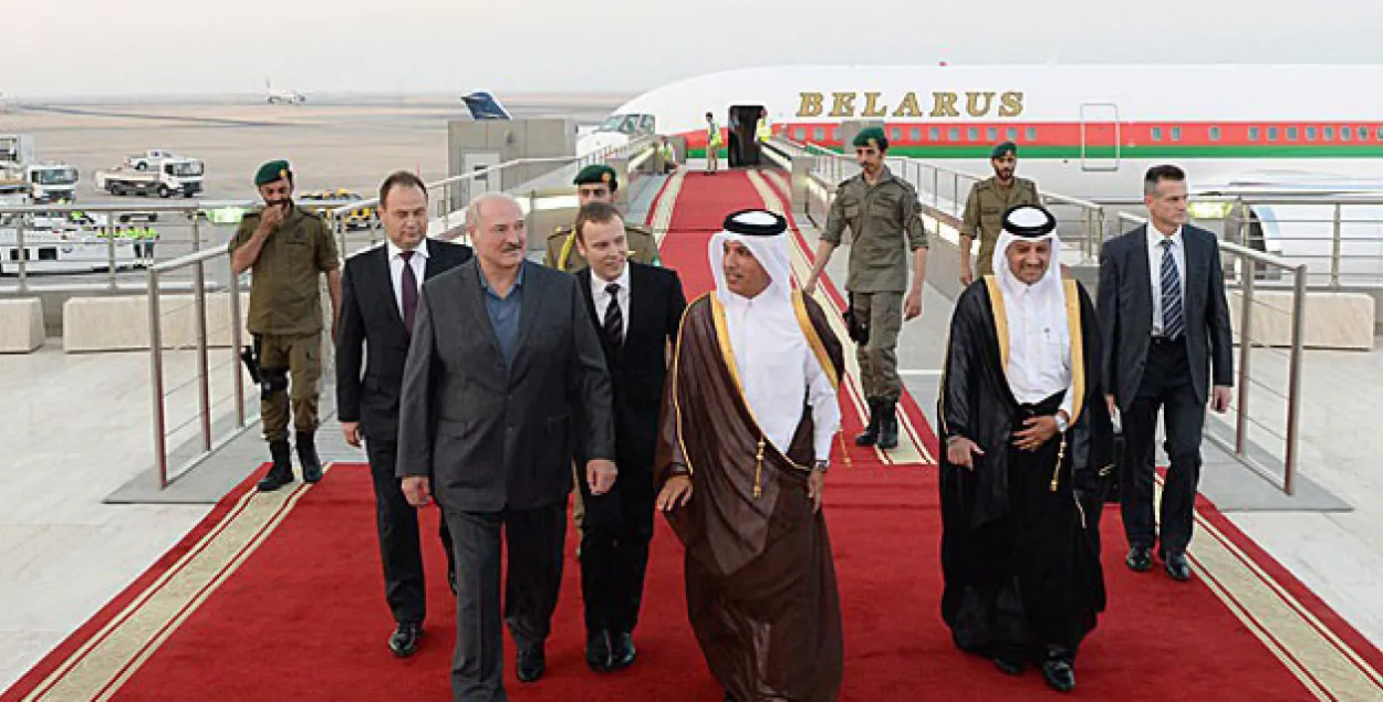 Лукашэнка прыбыў у Катар з афіцыйным візітам