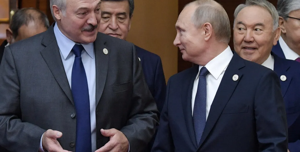 Лукашэнка і Пуцін на саміце ЕАЭС / Reuters
