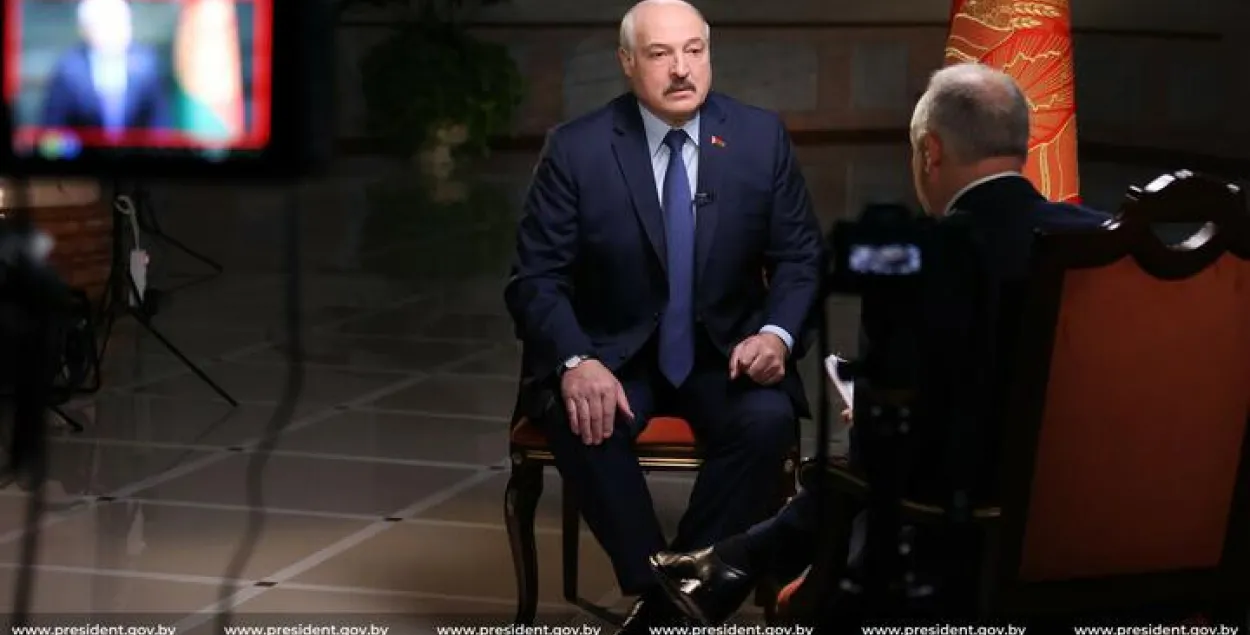Аляксандр Лукашэнка дае інтэрв'ю журналісту ВBС Стыву Розенбергу / president.gov.by
