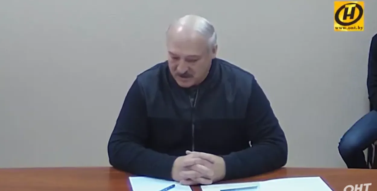 Александр Лукашенко в СИЗО КГБ / Скриншот с видео ОНТ​